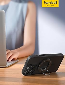 Lamicall iPhone 15 Pro ケース ブラック Amazon.com: Lamicall Magnetic Phone Case for MagSafe - [18
